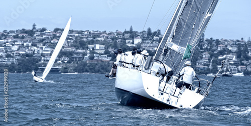 Sailing yacht race. Yachting. Sailing. Regatta