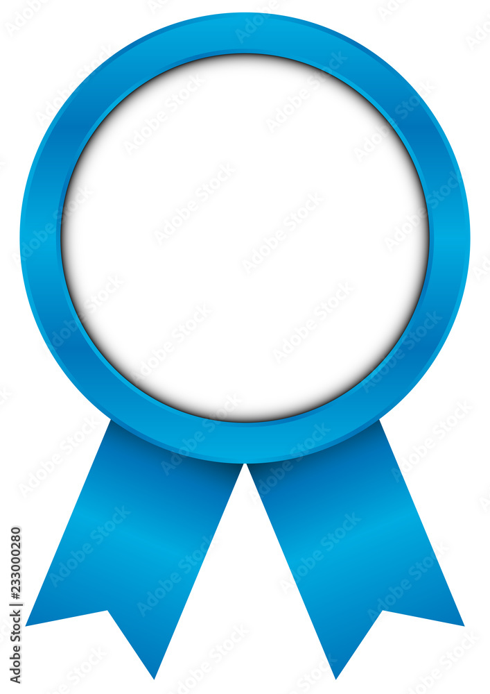 Blue Round Award Badge Blue Round Award Badge