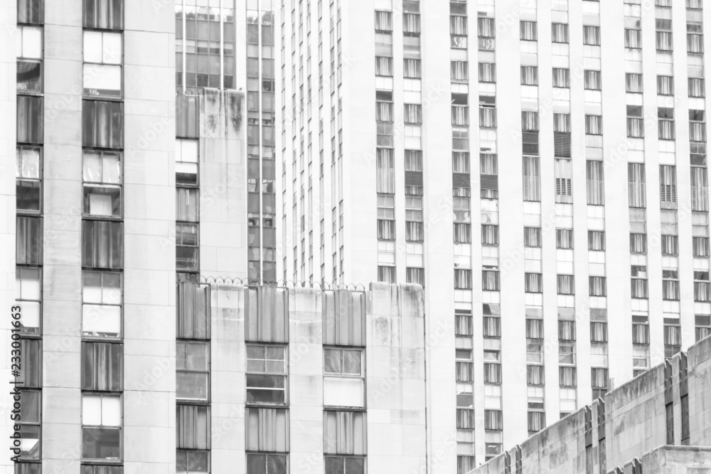 Monochrome shot of building exterior Monochrome shot of building exterior