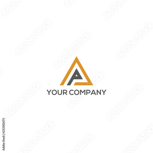 letter P Triangular logo Free Download letter P Triangular logo - GFXLoad
