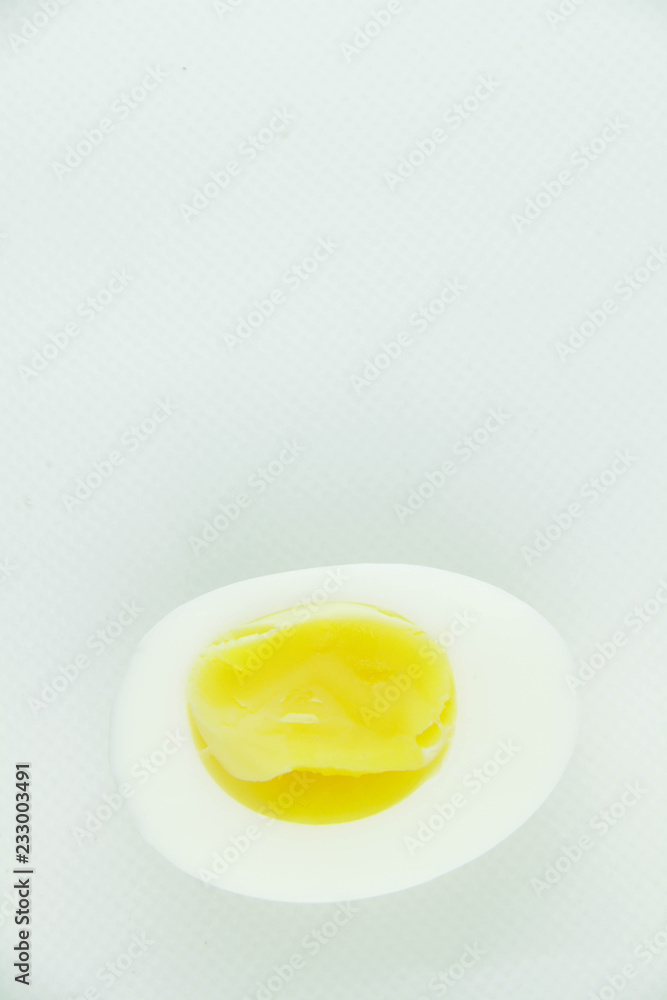 boiled egg on white background boiled egg on white background