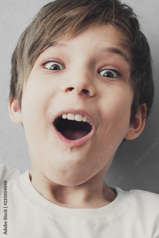Portrait of surprised boy Portrait of surprised boy
