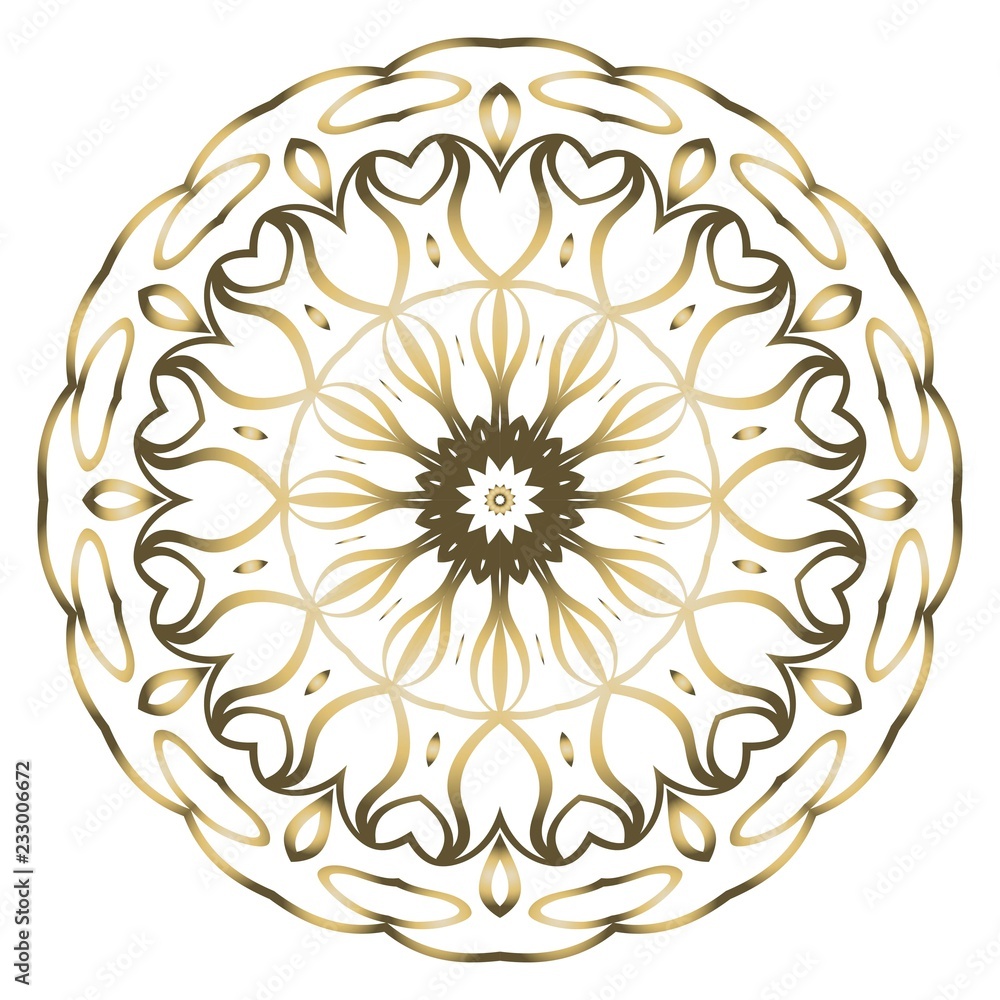 Modern Decorative Cicle Shapes. Floral mandala. vector illustration Modern Decorative Cicle Shapes. Floral mandala. vector illustration