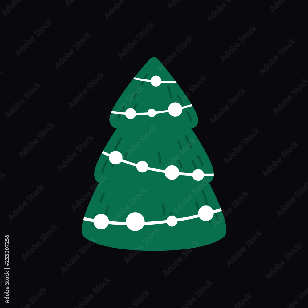 Christmas tree vector illustration Christmas tree vector illustration