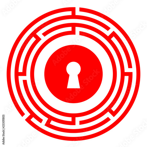 Escape room vector icon