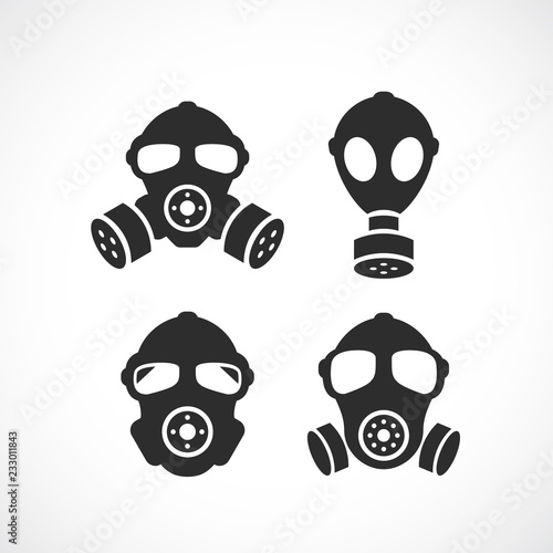 Gas mask vector icon