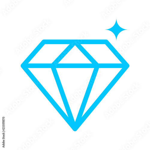 Brilliant crystal vector icon