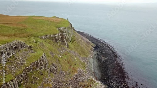 Flying over the coastline of north west Skye by Kilmuir - Scotland photo