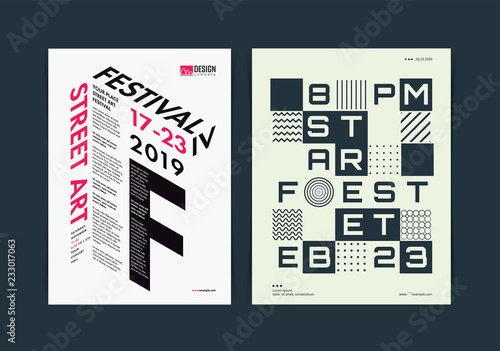 Multipurpose typography poster layout template. Vector illustration.
