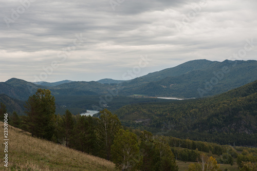 Altai mountains autumn in c...