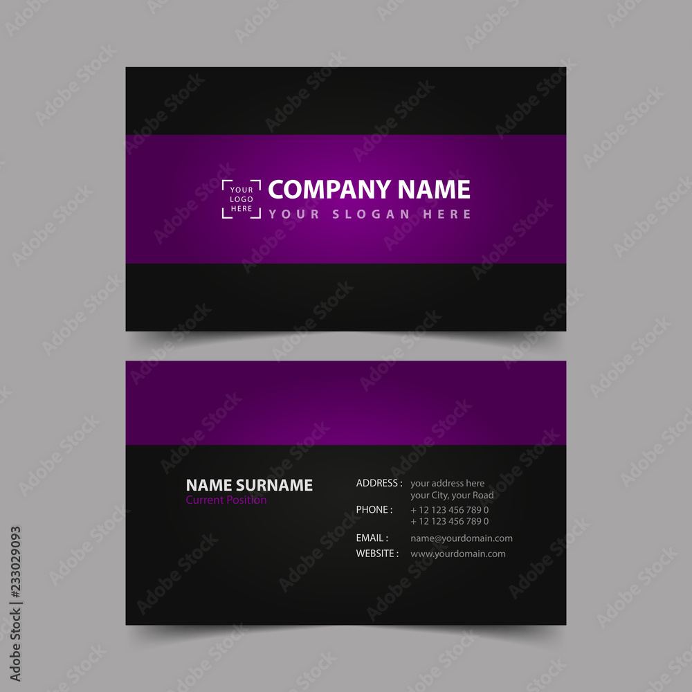 Business Card Design Template. Business Card Design Template.