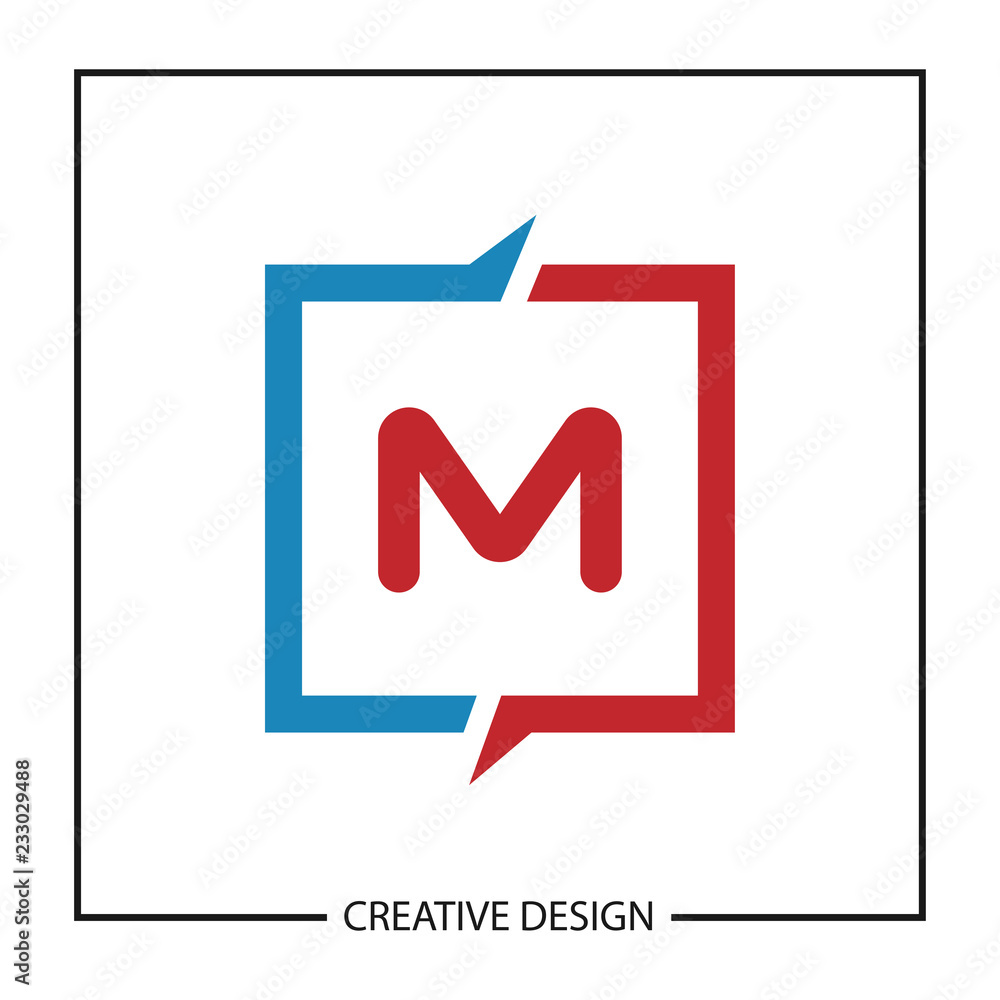 Initial Letter M logo template vector design Initial Letter M logo template vector design