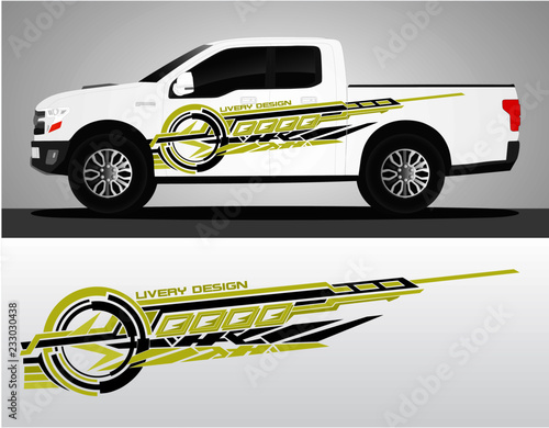 Vinyls sticker Decals for Car truck mini bus modify Motorcycle. Racing Vehicle Graphics kit isolated vector design race Elegant stripes modern red technology background for wrap