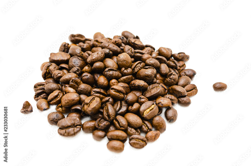 Isolated Studio shot. Coffee bean On white Isolated Studio shot. Coffee bean On white
