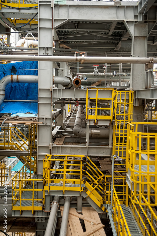 Construction of chemical factory. Tobolsk. Russia