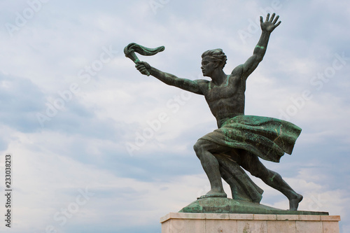 Photography Statue of torch-bearer on Gellert Hill, Budapest