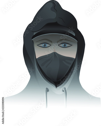 Antifa Protest Masked Demonstrator Political Fascism Mob Violence Civil Disobedience Racism Riot Anarchy