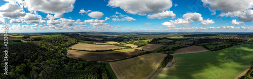 Panoramic picture of English countryside