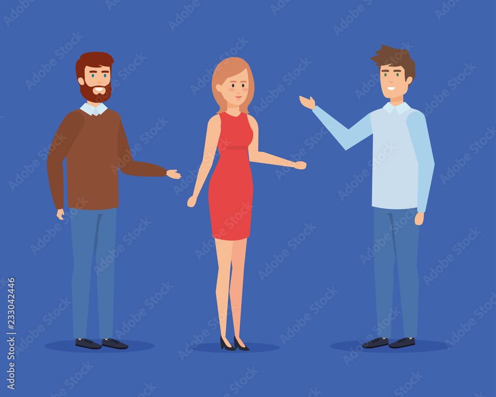 Obraz premium Woman and men avatar design