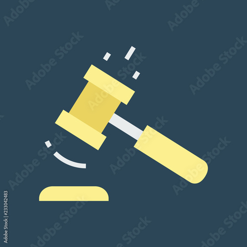 Silhouette icon steak and hammer