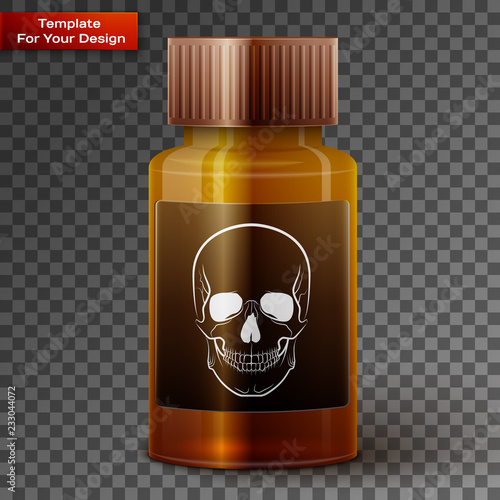 Medicine bottle with poisonous liquid