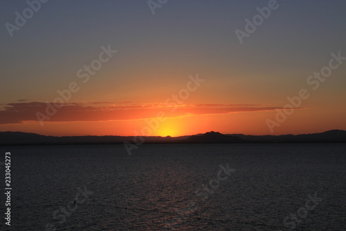 Atardece en la Manga la mar Menor  Murcia  Espa  a