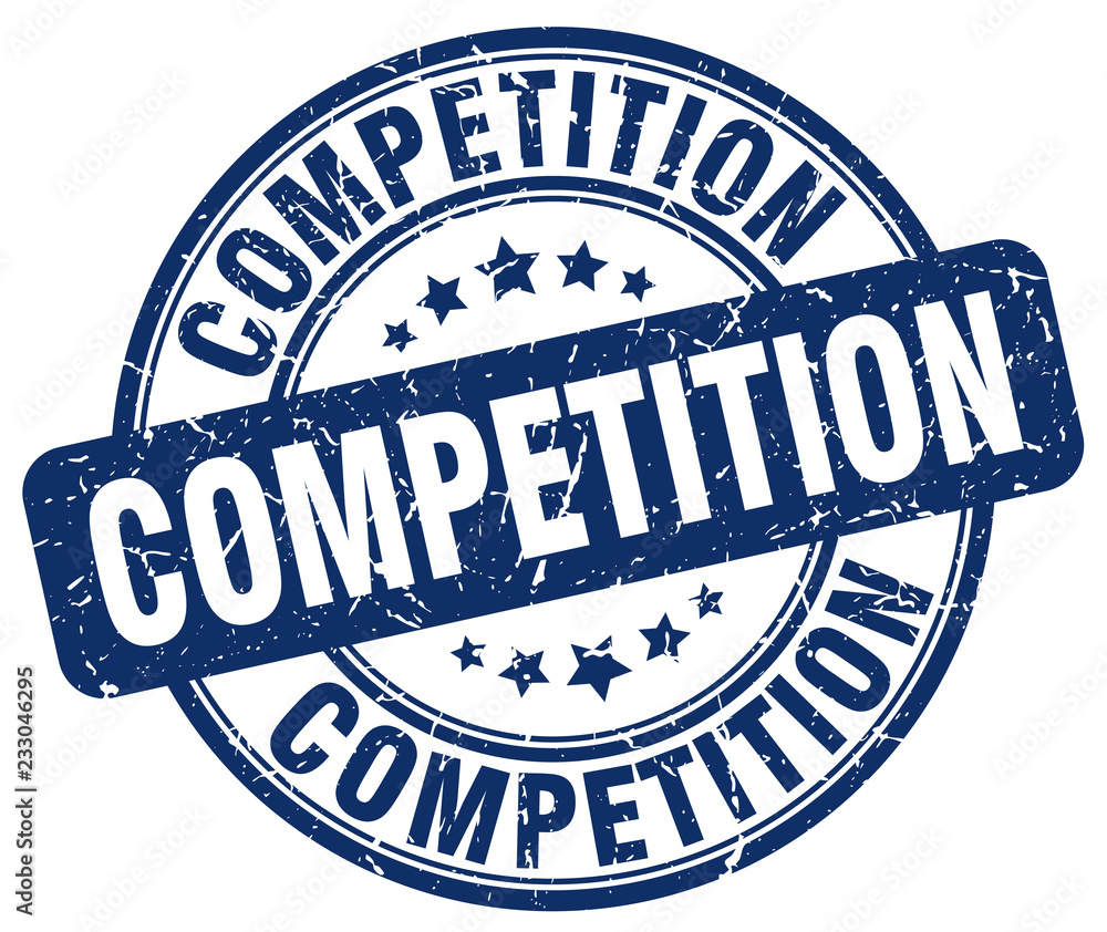 competition blue grunge stamp competition blue grunge stamp