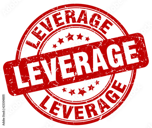 leverage red grunge stamp