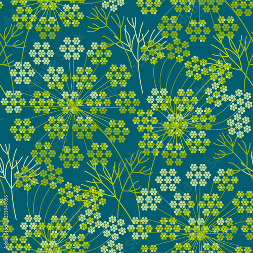 Abstract dill or fennel geo...