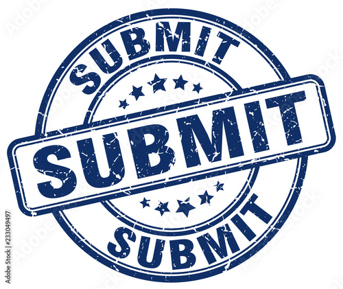 submit blue grunge stamp