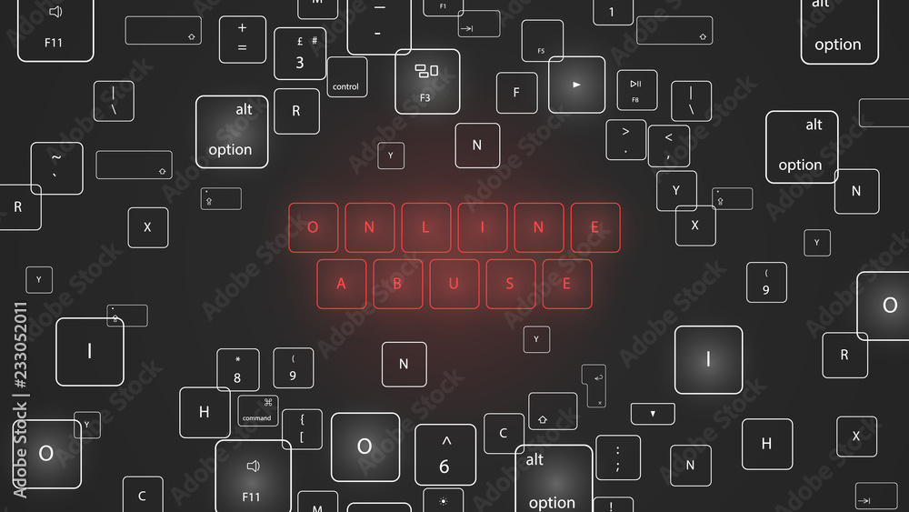 Illustration of virtual neon keyboard buttons. Illustration of virtual neon keyboard buttons.