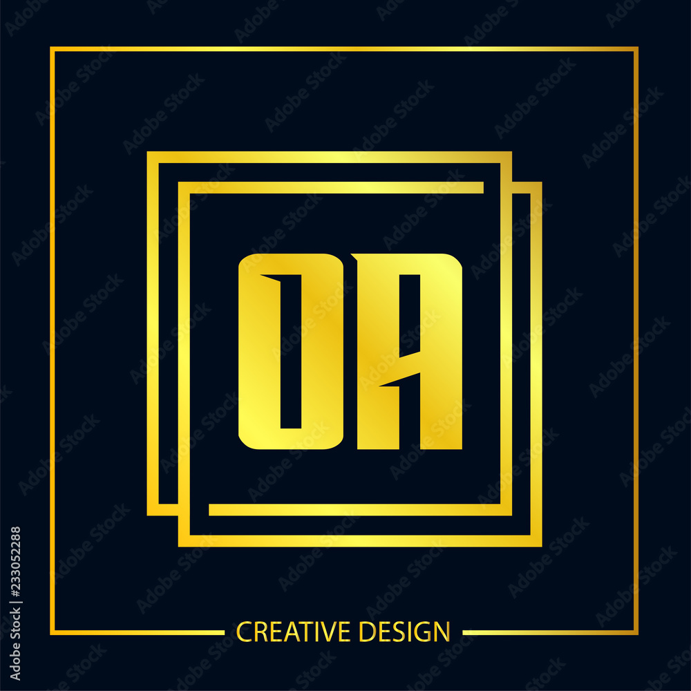 Initial Letter OA Logo template design Initial Letter OA Logo template design