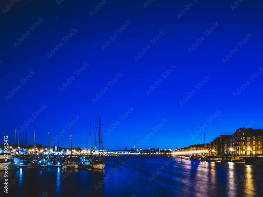 Preston Riversway Docks before sunrise