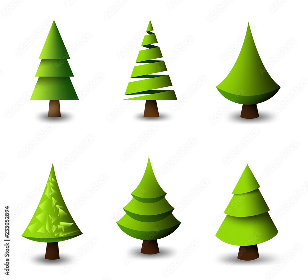Christmas tree flat set Christmas tree flat set