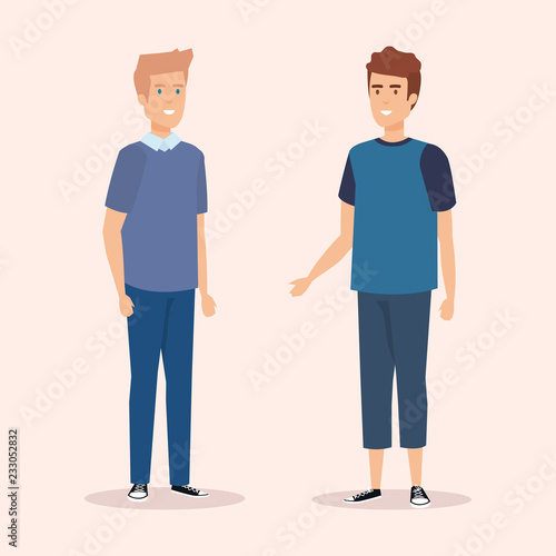 group of men avatars characters