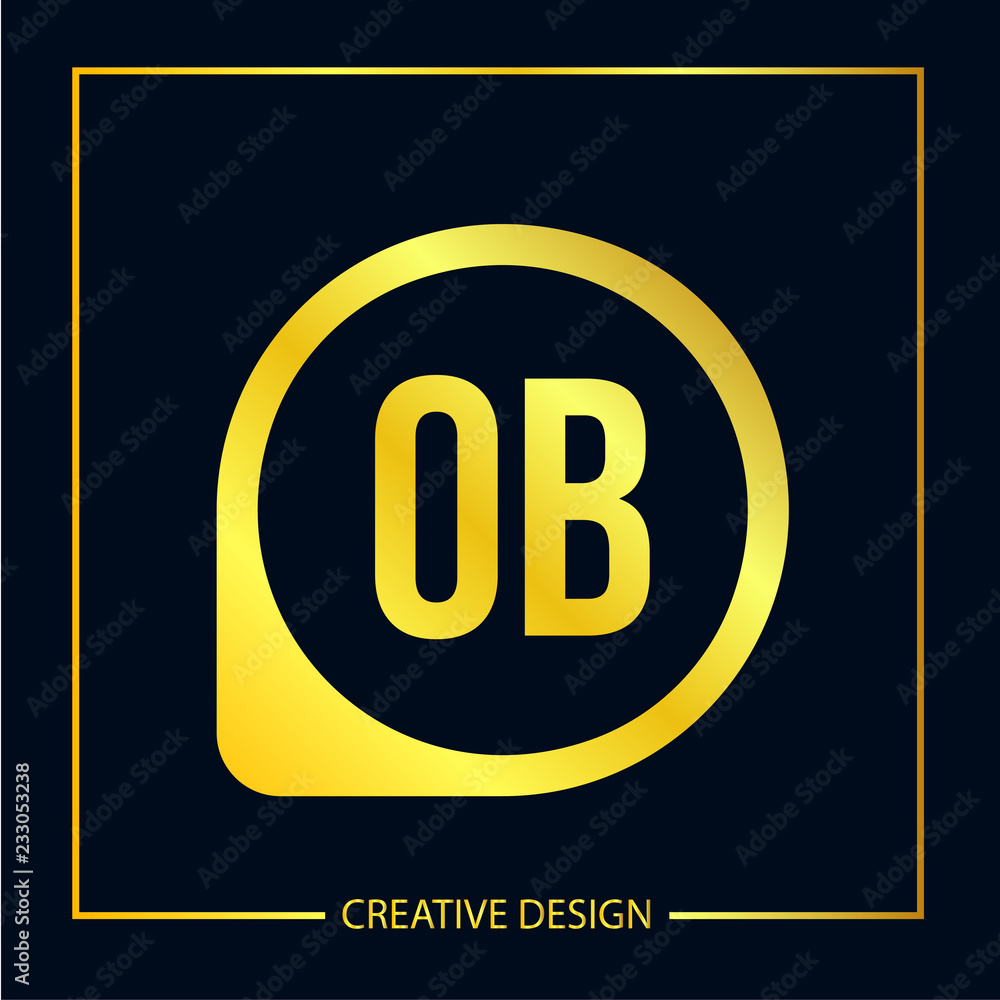 Initial Letter OB Logo template design Initial Letter OB Logo template design