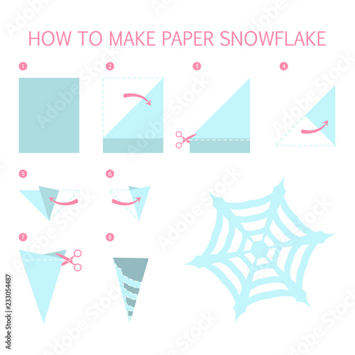 How to make christmas blue snowflake diy