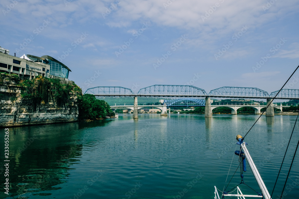 Naklejka premium Walnut Street Bridge Chattanooga Tennessee