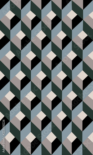 motif géométrique vintage