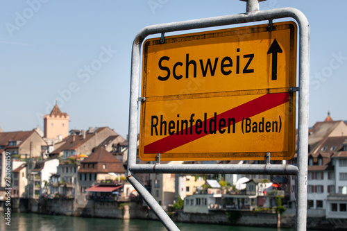 Ortsschild Schweiz Rheinfelden