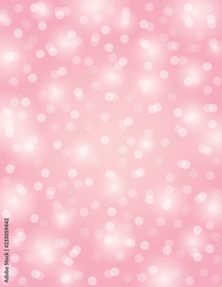 Pink background with circles bokeh, vector illustration Pink background with circles bokeh, vector illustration