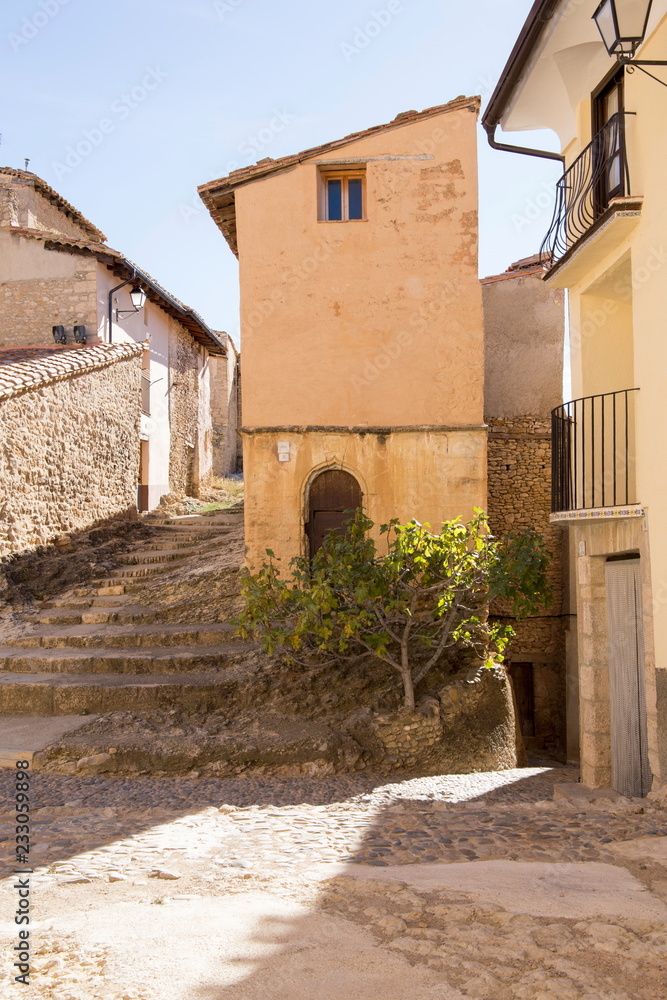 Tronchon village Maestrazgo county Teruel Aragon Spain