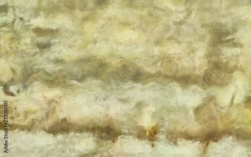 Grunge texture. Brush strokes. Close up oil paint on canvas. Dry brush. Simple textured pattern. Aged effect backdrop. Vintage retro style background. Hand drawn. Color palette.