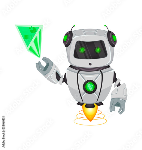 Robot with artificial intelligence, bot