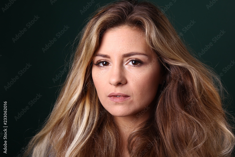 Portrait of a caucasian woman Portrait of a caucasian woman
