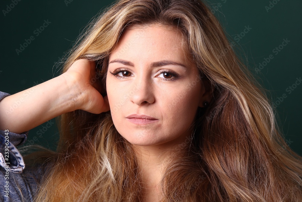 Fototapeta premium Portrait of a caucasian woman
