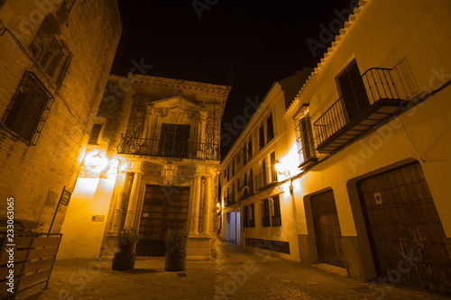 Night scape in Carmona Sevilla province Andalusia Spain
