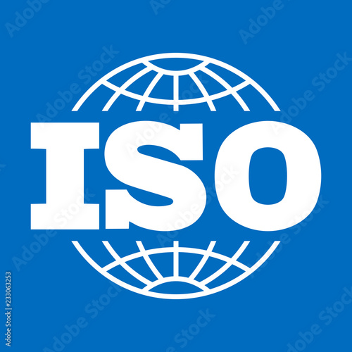 ISO icon. International Organization for Standardization sign, symbol photo
