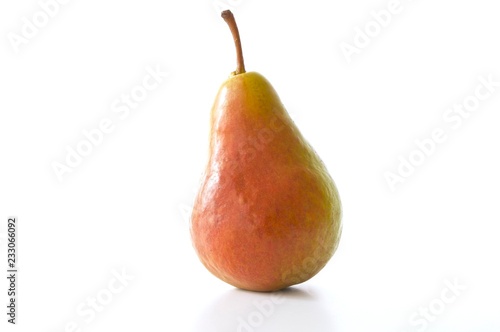 ripe pear isolated on white background
