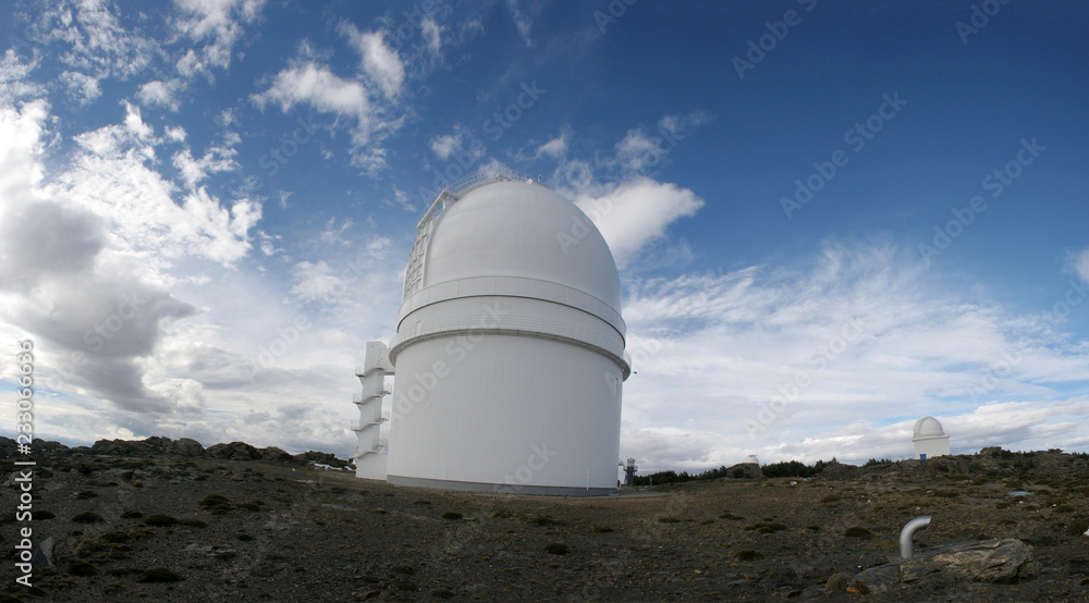 Fototapeta premium astrological observatory, dome, calar alto, spain